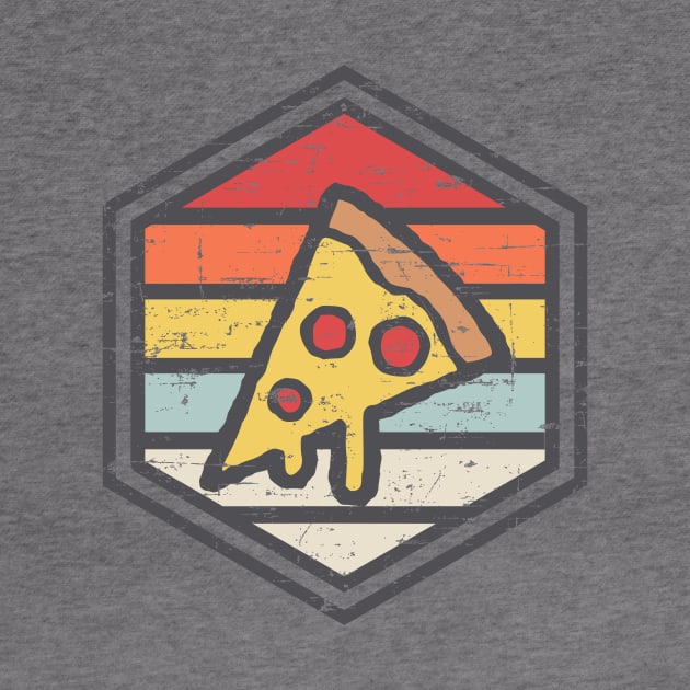 Retro Badge Pizza by rojakdesigns